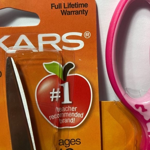 3 Fiskars Pink Comfort Grip Pointed Scissors - Picture 3 of 13